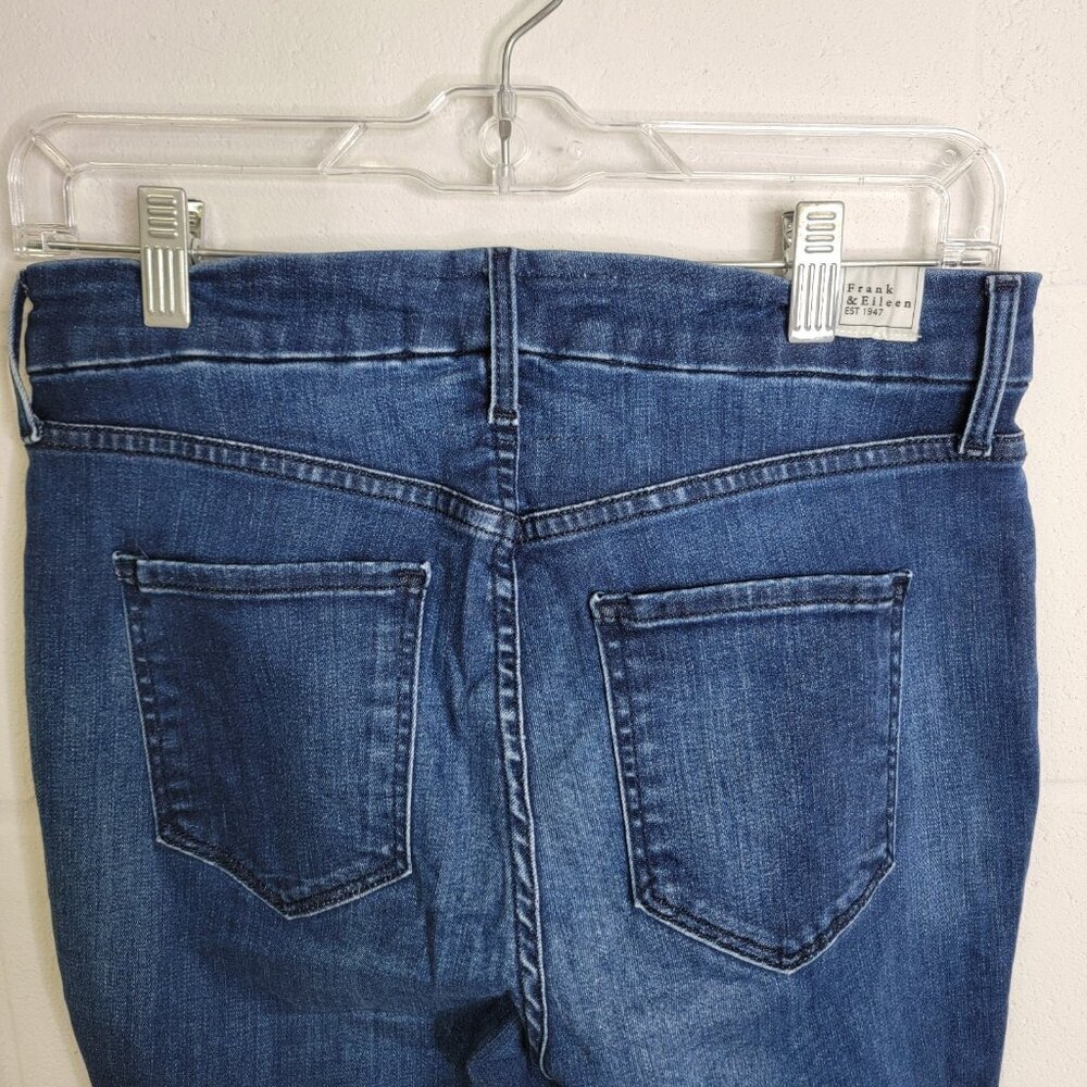 Frank & Eileen Womens Blue Denim Sligo Skinny Jean Raw Hem Size 28 Boho Classic - Picture 9 of 14